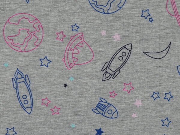 Grau melierter Jersey