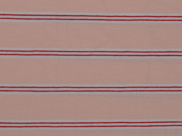 Lachs/rot/beiger Jersey