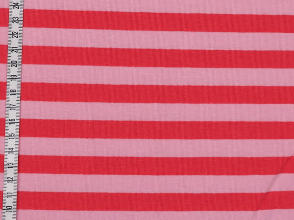 Lachs/ rot gestreifter Jersey