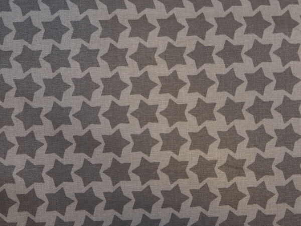 Hellgra/dunkelgrau Sternwachstuch