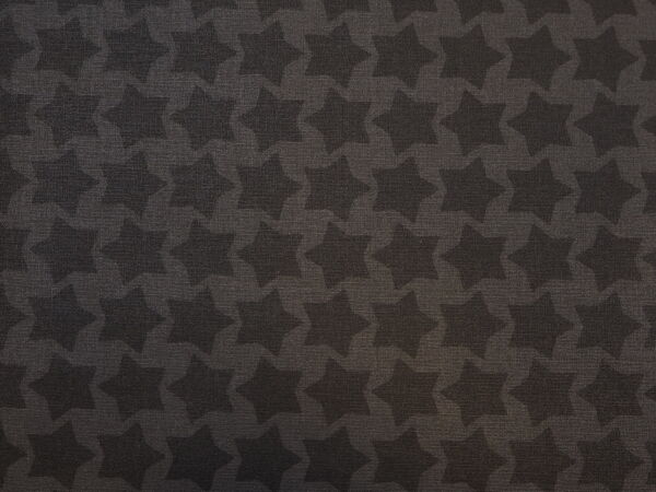 Dunkelgrau/schwarz Sternwachstuch