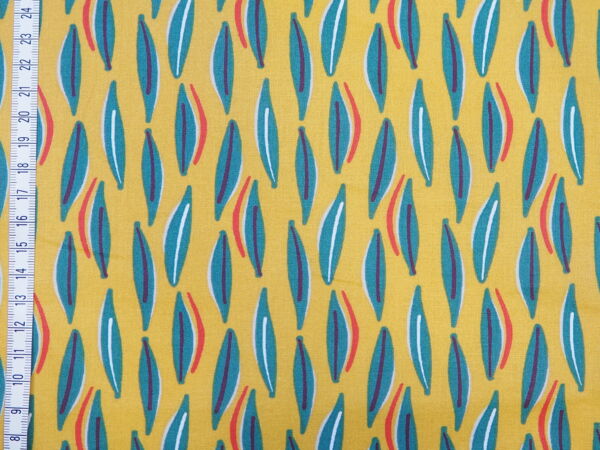 Wachstuch mit Federn